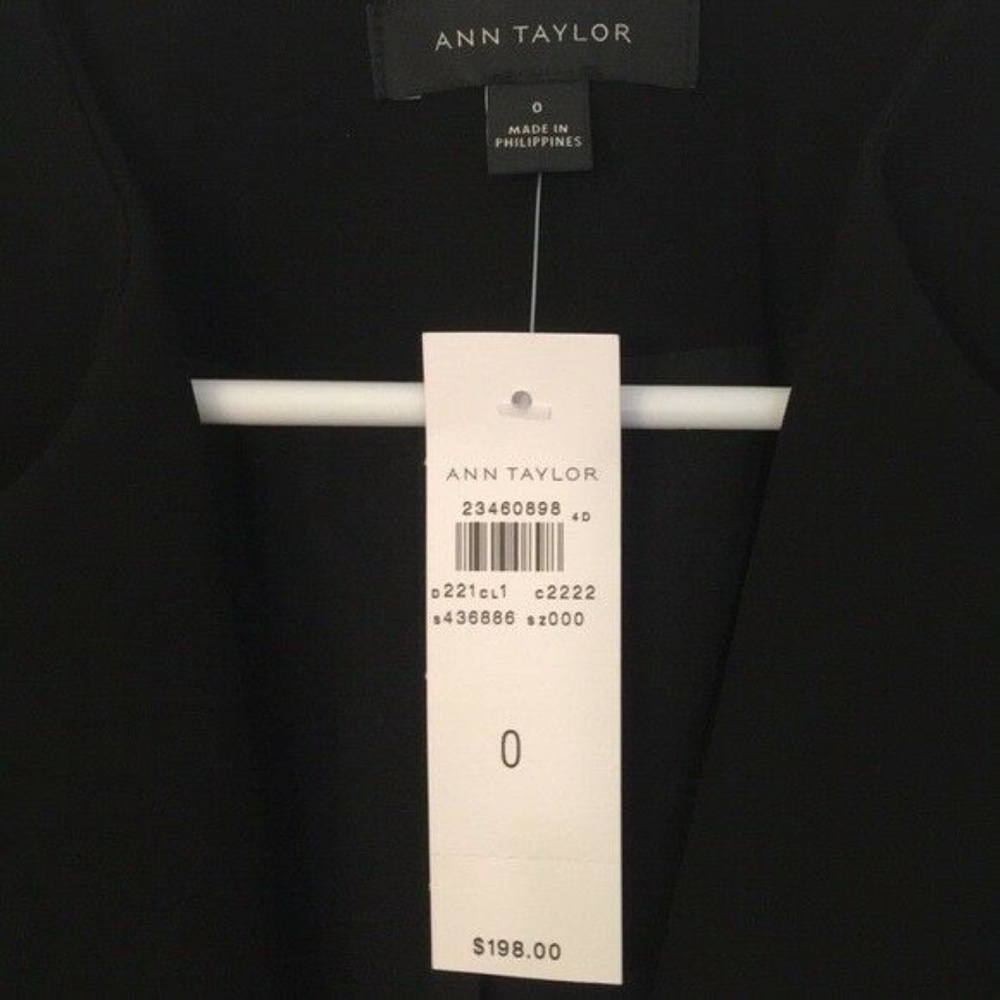 Women's Black Ann Taylor Blazer NWT Size 0 - Picture 4 of 8